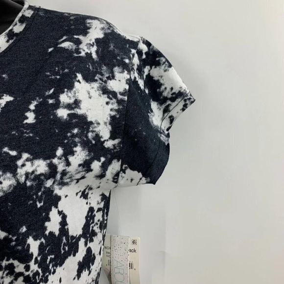 Abound Women's Short Cap Sleeve Raw Edge Crew‎ Neck T Shirt Mini Dress SZ XS NWT - Picture 4 of 11